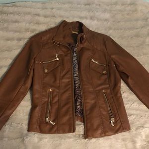 Joujou Faux Leather Jacket
